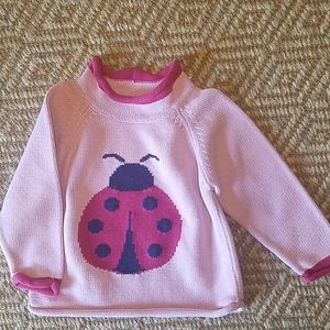 L.L. Bean Ladybug Sweater 2T